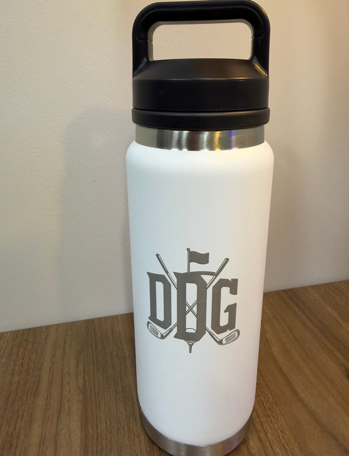 DormDudes Stainless Steel Water Bottle- White